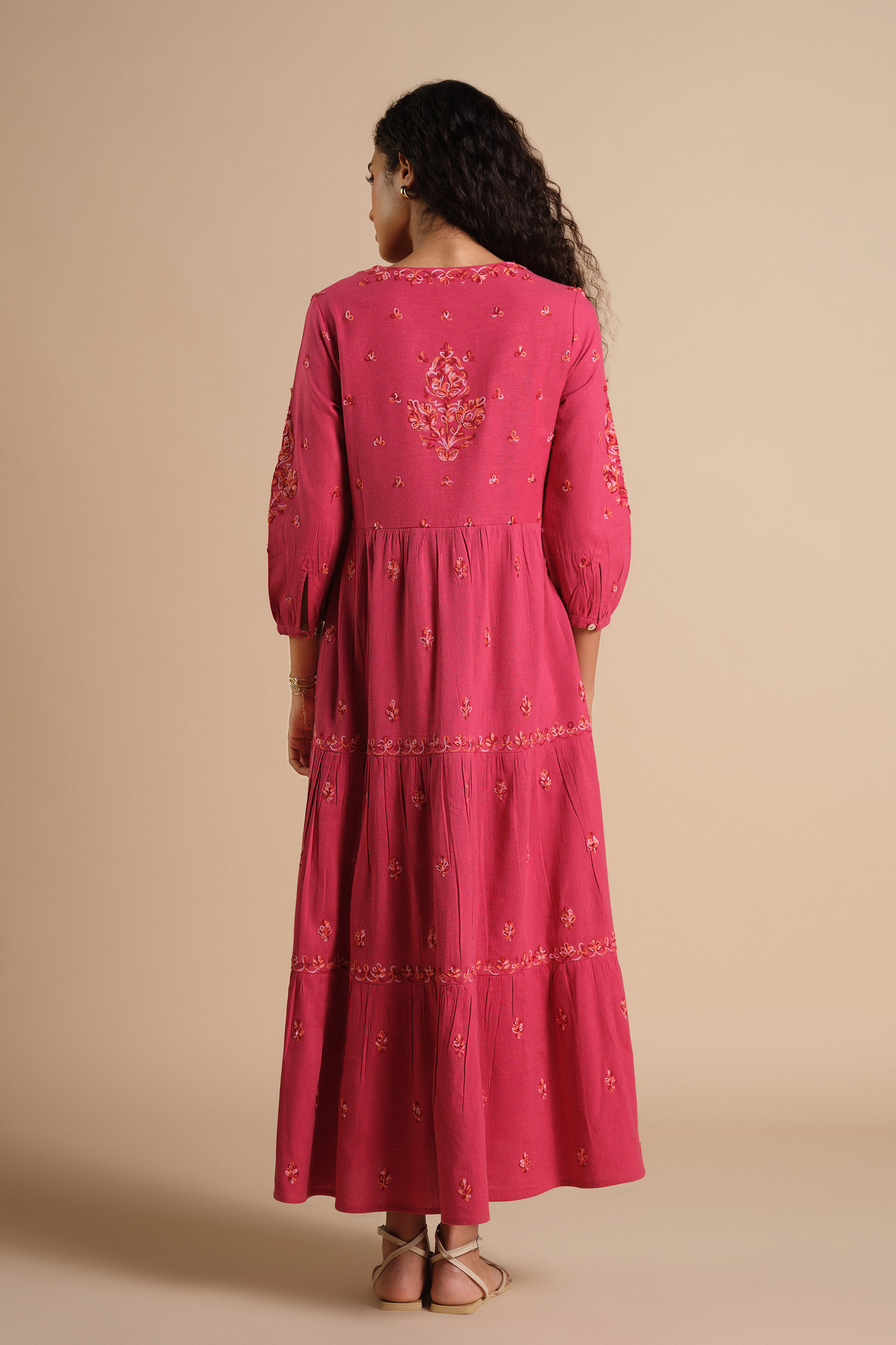 Laal Rose Dress, Red, image 6